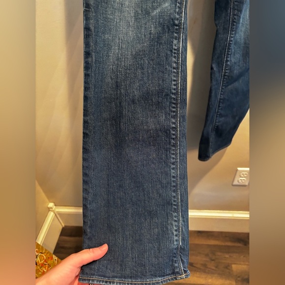 American Eagle Outfitters Indigo Straight Leg size 10 denim neutral classic - Picture 10 of 15